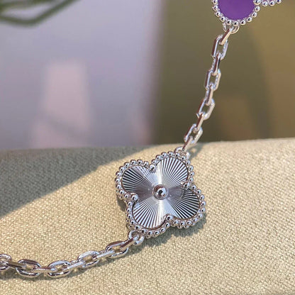 [Ornora Jewelry] CLOVER 5 MOTIF VIOLET BRACELET COLLECTION
