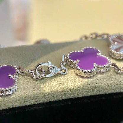 [Ornora Jewelry] CLOVER 5 MOTIF VIOLET BRACELET COLLECTION