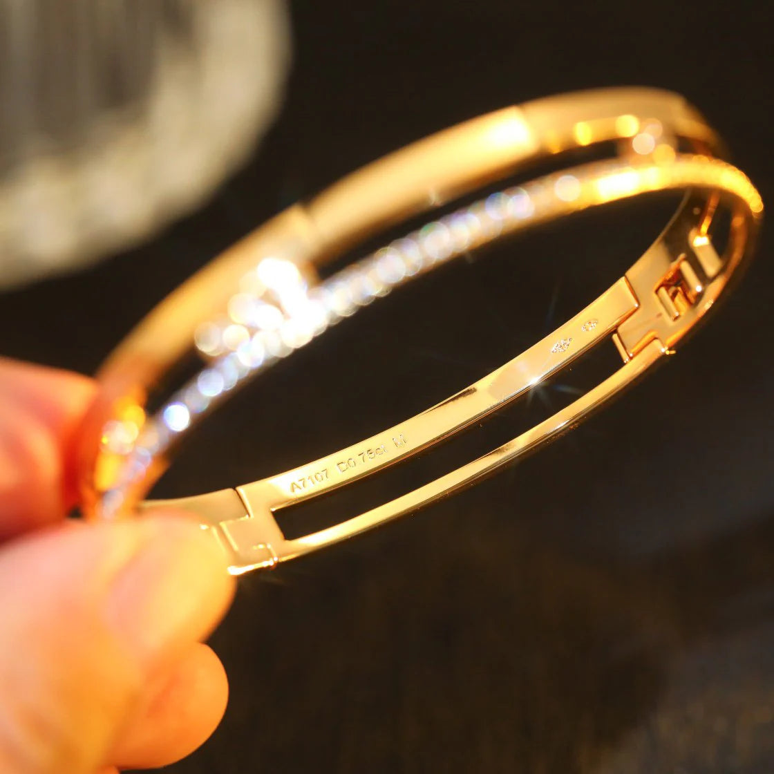 [Ornora Jewelry]Move Romane Diamond Bangle Bracelet