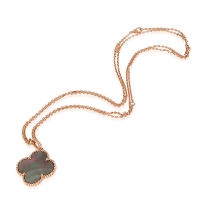 [Ornora Jewelry]CLOVER 25MM GOLD DARK MOP BIG CLOVER NECKLACE