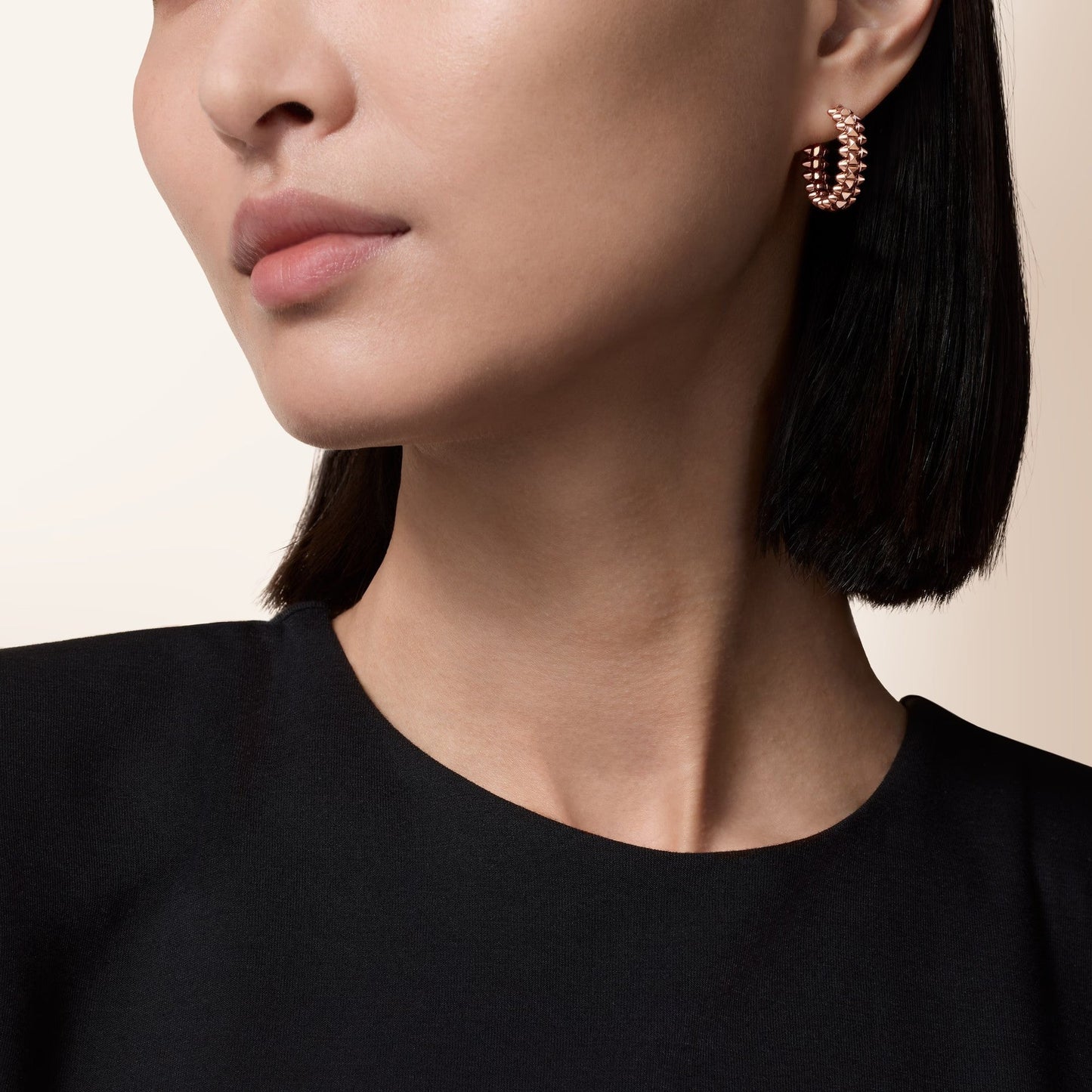 [Ornora Jewelry]CLASH SMALL HOOP EARRINGS