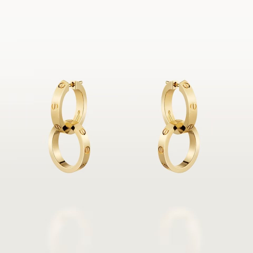 [Ornora Jewelry]LOVE 3.3MM DANGLE EARRINGS