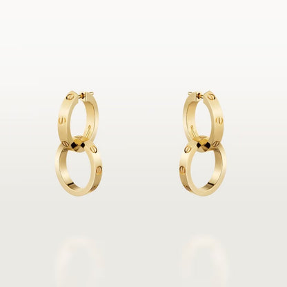 [Ornora Jewelry]LOVE 3.3MM DANGLE EARRINGS