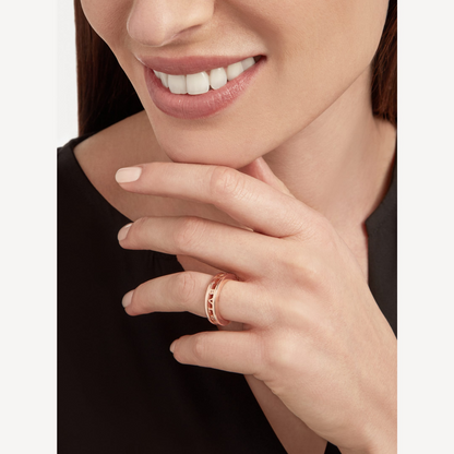 [Ornora Jewelry]ZERO 1 ONE-BAND WITH OPENWORK LOGO SPIRAL RING