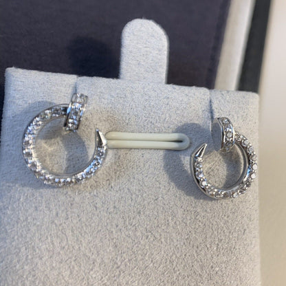 [Ornora Jewelry]JUSTE EARRINGS SILVER DIAMONDS