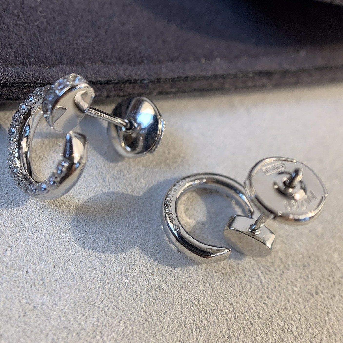 [Ornora Jewelry]JUSTE EARRINGS SILVER DIAMONDS