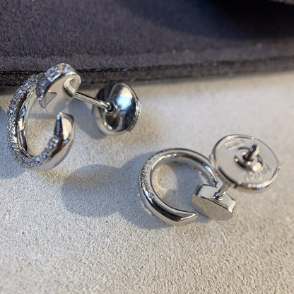 [Ornora Jewelry]JUSTE EARRINGS SILVER DIAMONDS