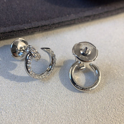 [Ornora Jewelry]JUSTE EARRINGS SILVER DIAMONDS
