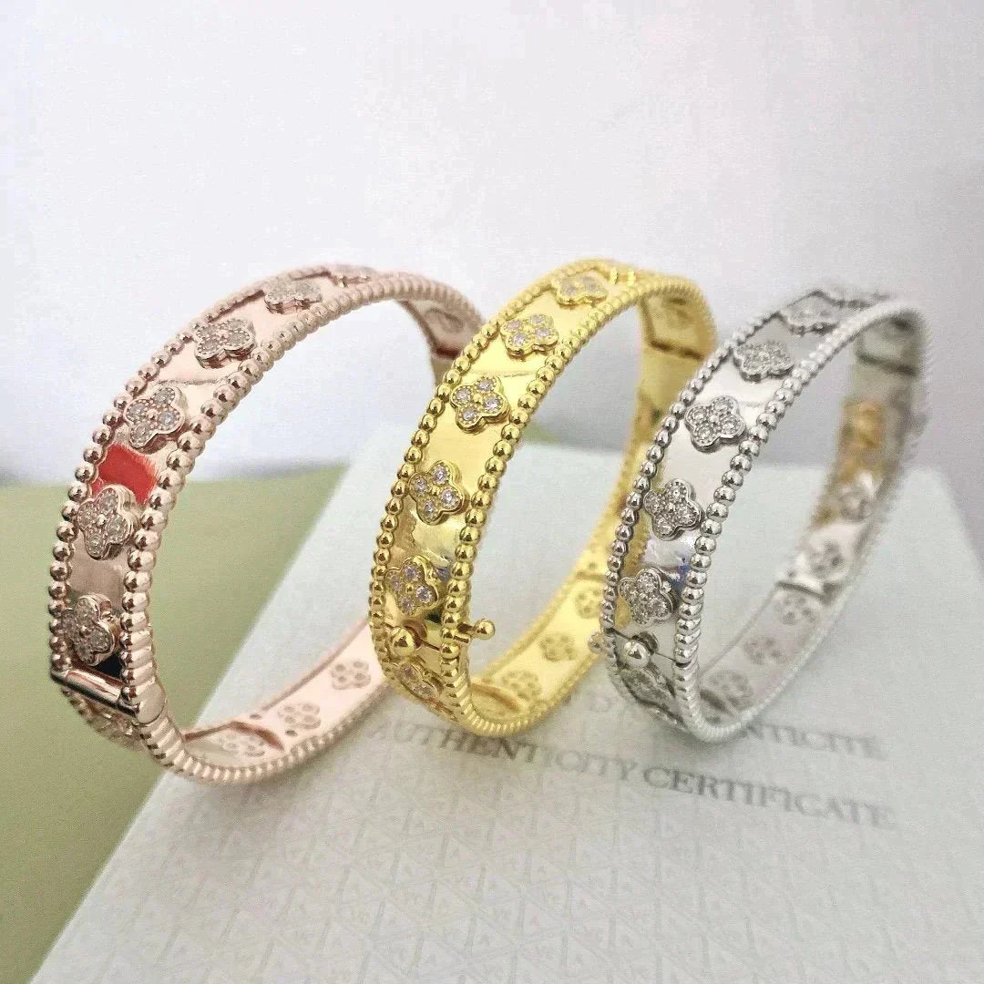 [Ornora Jewelry]CLOVER BRACELET 8MM DIAMONDS
