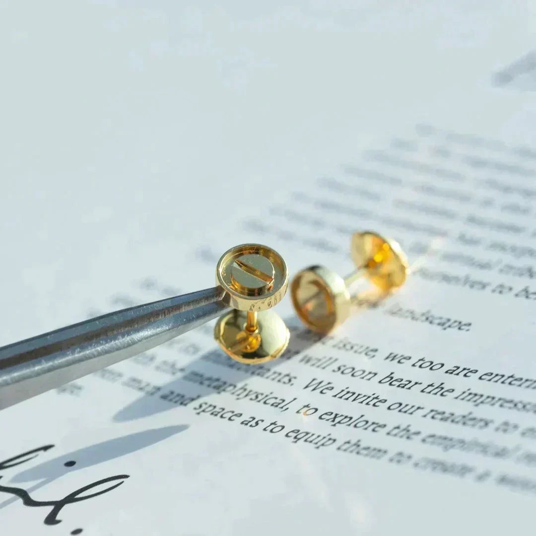 [Ornora Jewelry]LOVE EARRINGS GOLD 10MM