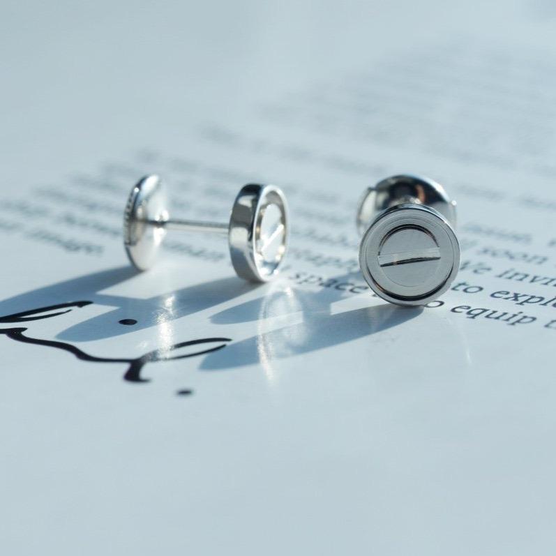 [Ornora Jewelry]LOVE EARRINGS SILVER 10MM