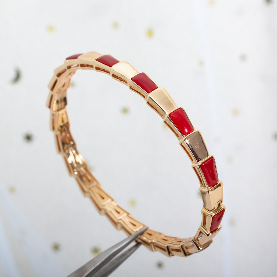 [Ornora Jewelry]SERPENTI BRACELET PINK GOLD RUBELLITE