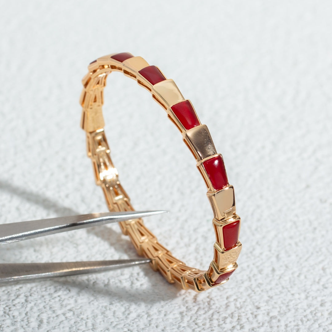 [Ornora Jewelry]SERPENTI BRACELET PINK GOLD RUBELLITE