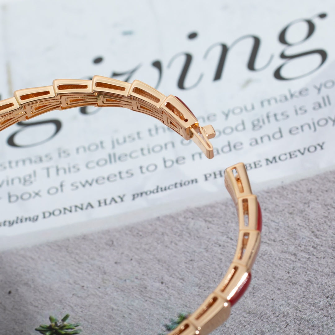 [Ornora Jewelry]SERPENTI BRACELET PINK GOLD RUBELLITE