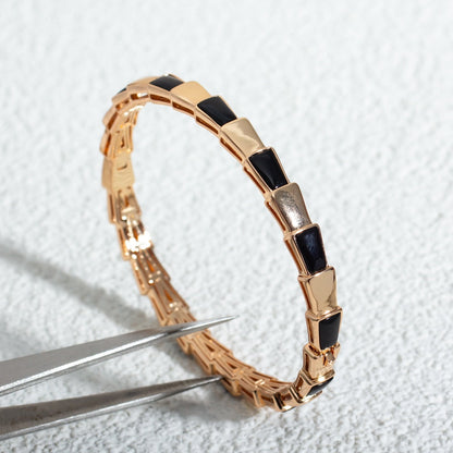 [Ornora Jewelry]SERPENTI BRACELET PINK GOLD ONYX