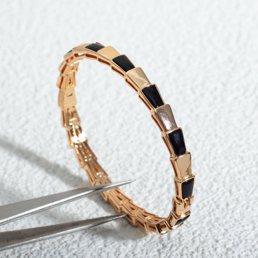 [Ornora Jewelry]SERPENTI BRACELET PINK GOLD ONYX