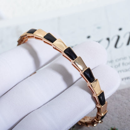 [Ornora Jewelry]SERPENTI BRACELET PINK GOLD ONYX