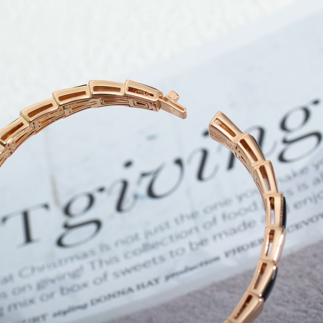 [Ornora Jewelry]SERPENTI BRACELET PINK GOLD ONYX