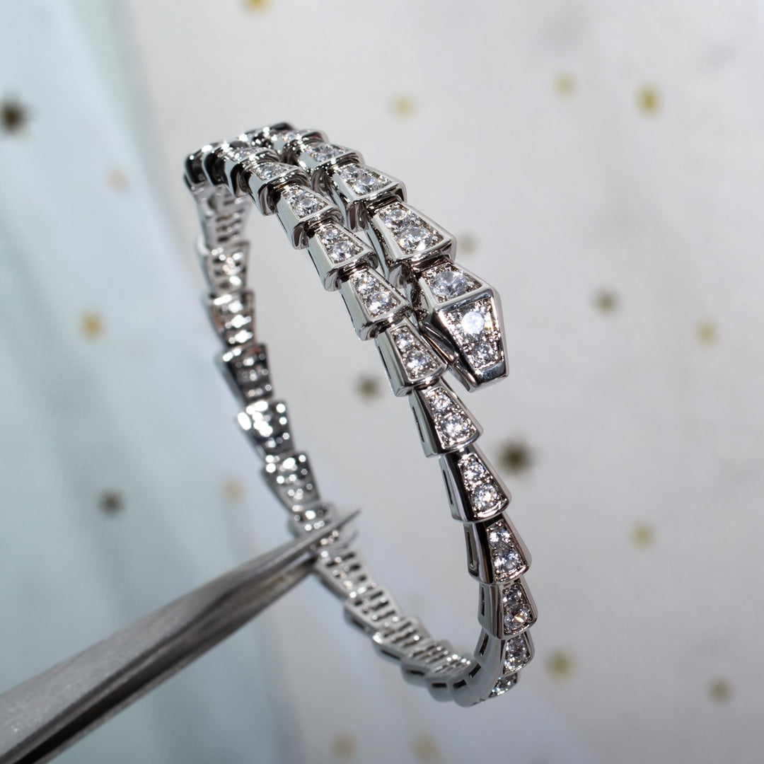 [Ornora Jewelry]SERPENTI BRACELET 6MM SILVER DIAMOND
