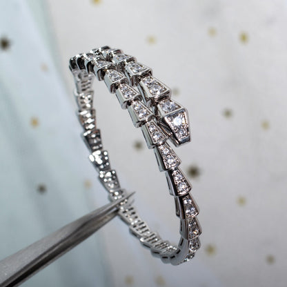 [Ornora Jewelry]SERPENTI BRACELET 6MM SILVER DIAMOND