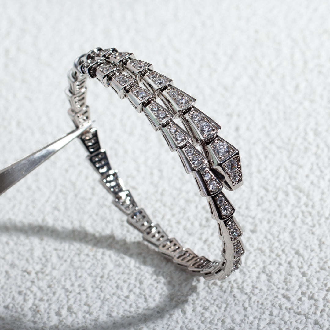 [Ornora Jewelry]SERPENTI BRACELET 6MM SILVER DIAMOND