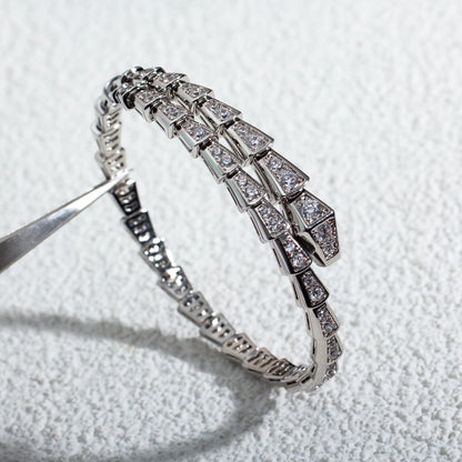 [Ornora Jewelry]SERPENTI BRACELET 6MM SILVER DIAMOND
