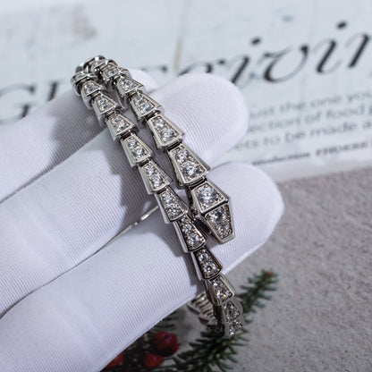 [Ornora Jewelry]SERPENTI BRACELET 6MM SILVER DIAMOND
