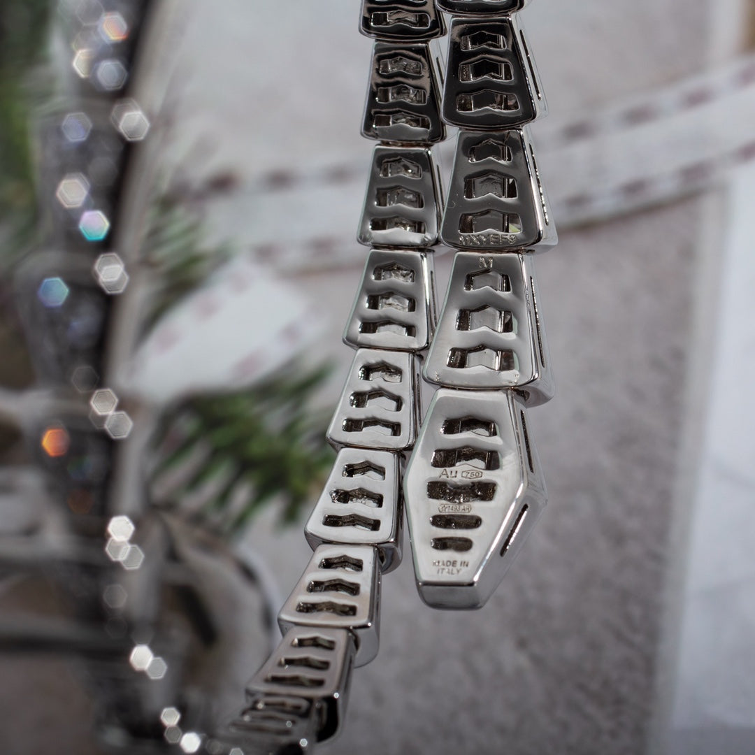 [Ornora Jewelry]SERPENTI BRACELET 6MM SILVER DIAMOND