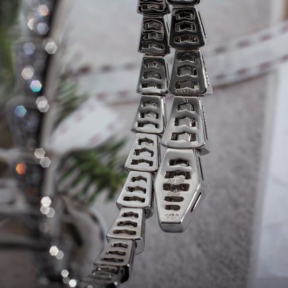 [Ornora Jewelry]SERPENTI BRACELET 6MM SILVER DIAMOND
