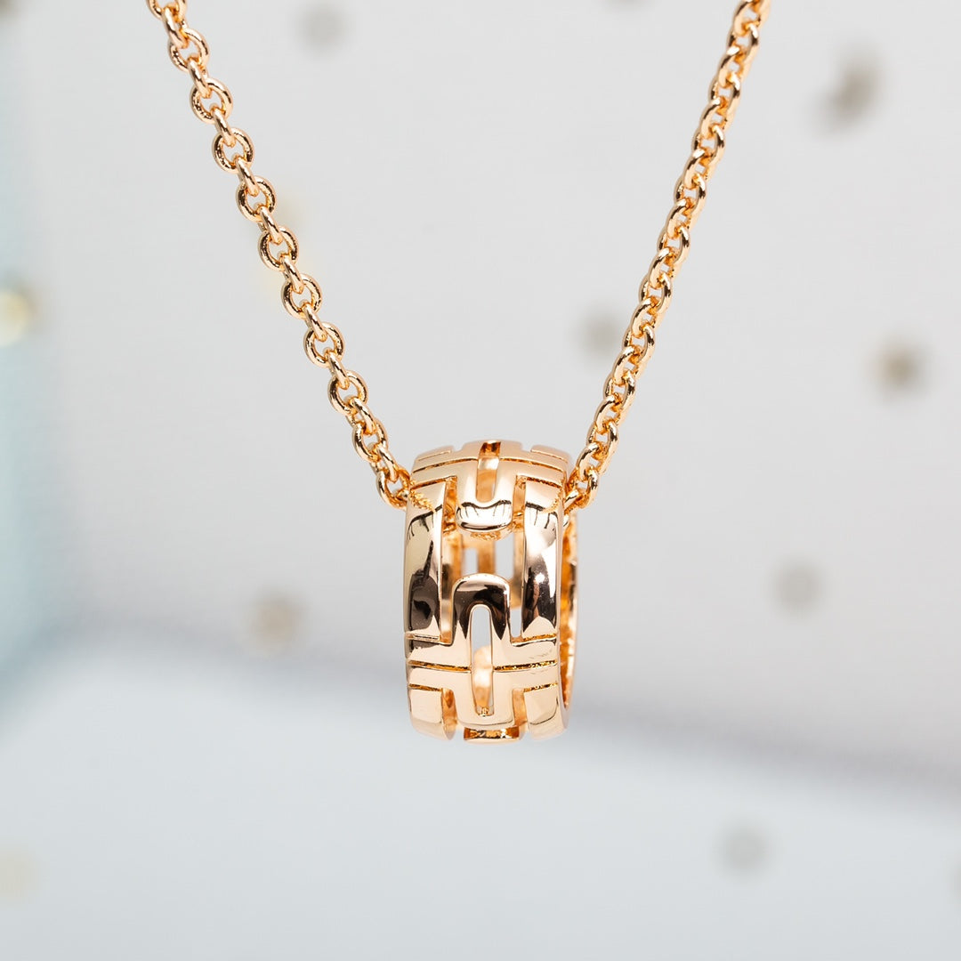 [Ornora Jewelry]PARENTESI NECKLACE PINK GOLD