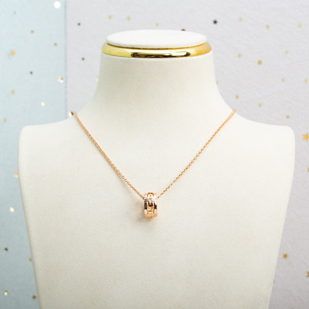 [Ornora Jewelry]PARENTESI NECKLACE PINK GOLD