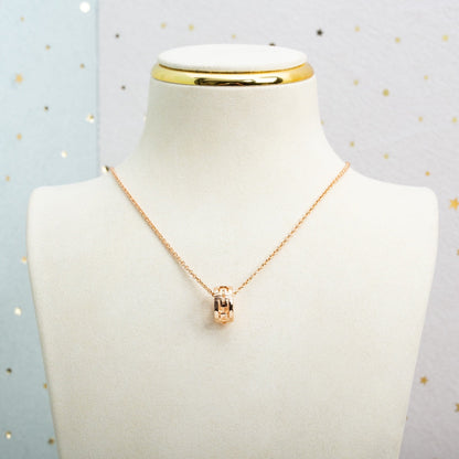 [Ornora Jewelry]PARENTESI NECKLACE PINK GOLD