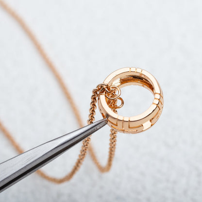 [Ornora Jewelry]PARENTESI NECKLACE PINK GOLD