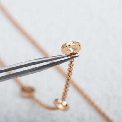 [Ornora Jewelry]PARENTESI NECKLACE PINK GOLD