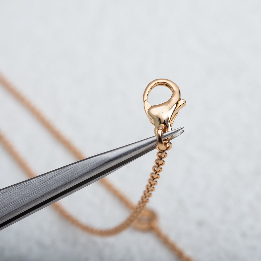 [Ornora Jewelry]PARENTESI NECKLACE PINK GOLD