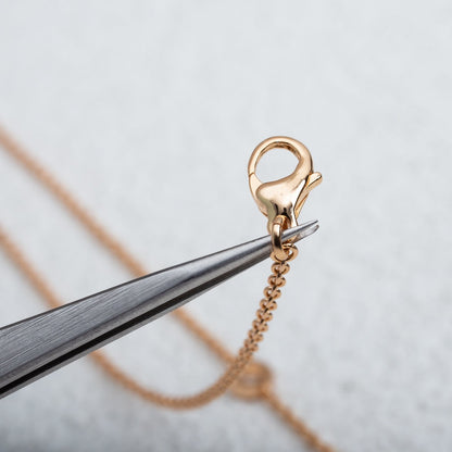 [Ornora Jewelry]PARENTESI NECKLACE PINK GOLD