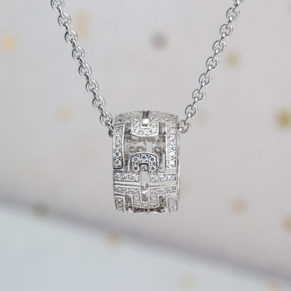 [Ornora Jewelry]PARENTESI NECKLACE SILVER DIAMOND