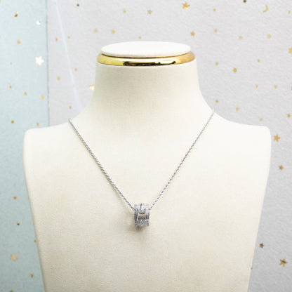 [Ornora Jewelry]PARENTESI NECKLACE SILVER DIAMOND