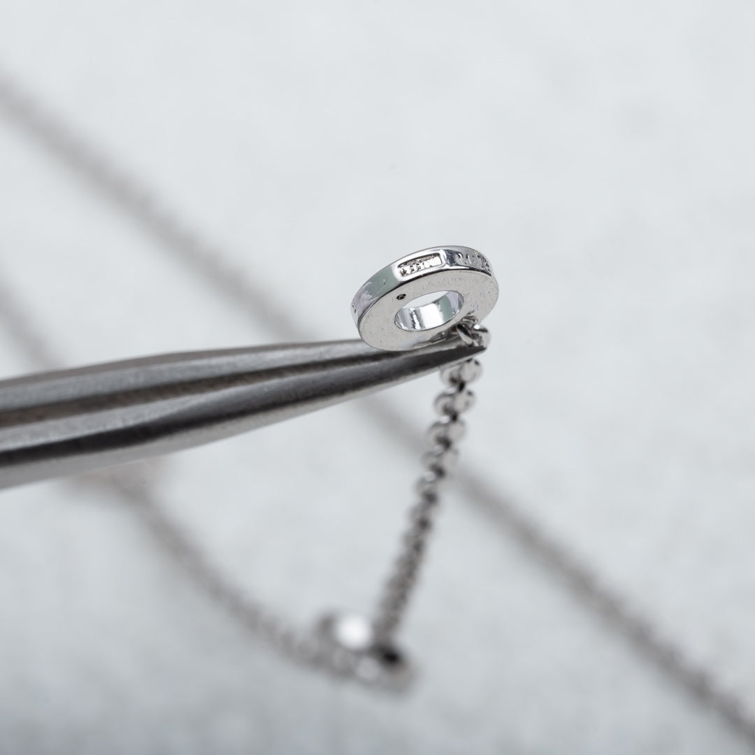 [Ornora Jewelry]PARENTESI NECKLACE SILVER DIAMOND