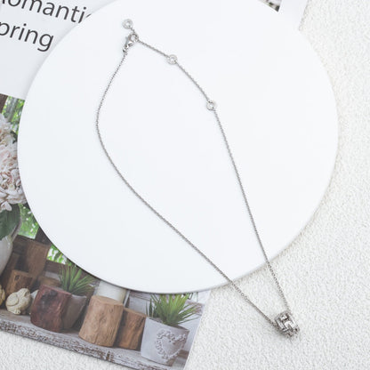[Ornora Jewelry]PARENTESI NECKLACE SILVER DIAMOND