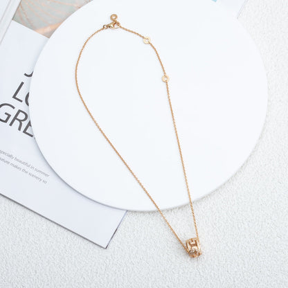 [Ornora Jewelry]PARENTESI NECKLACE PINK GOLD DIAMOND