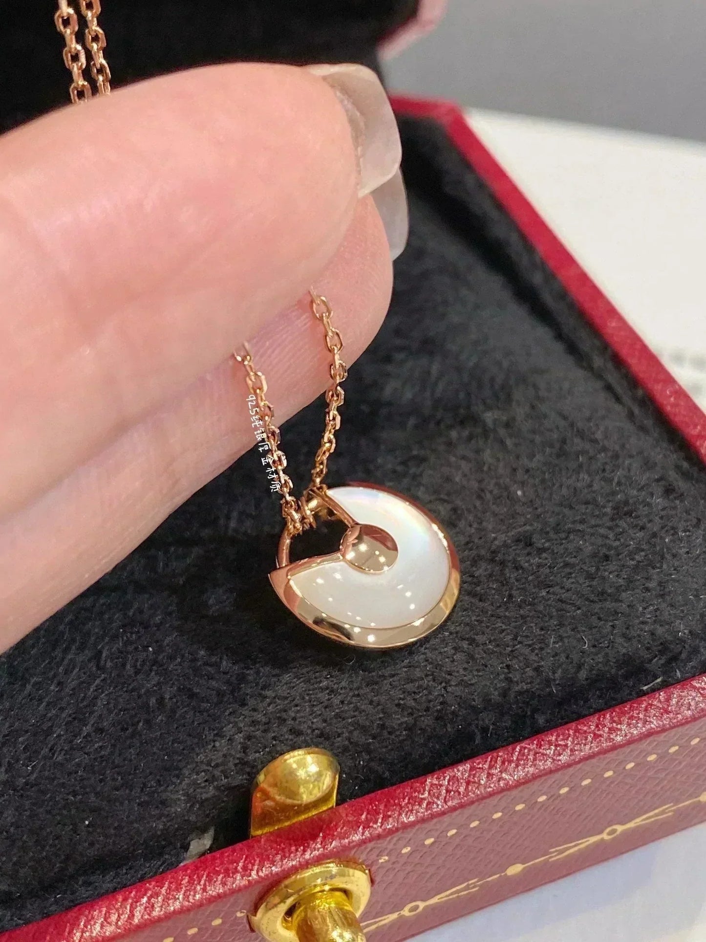 [Ornora Jewelry]AMULETTE ROSE GOLD MOP NECKLACE