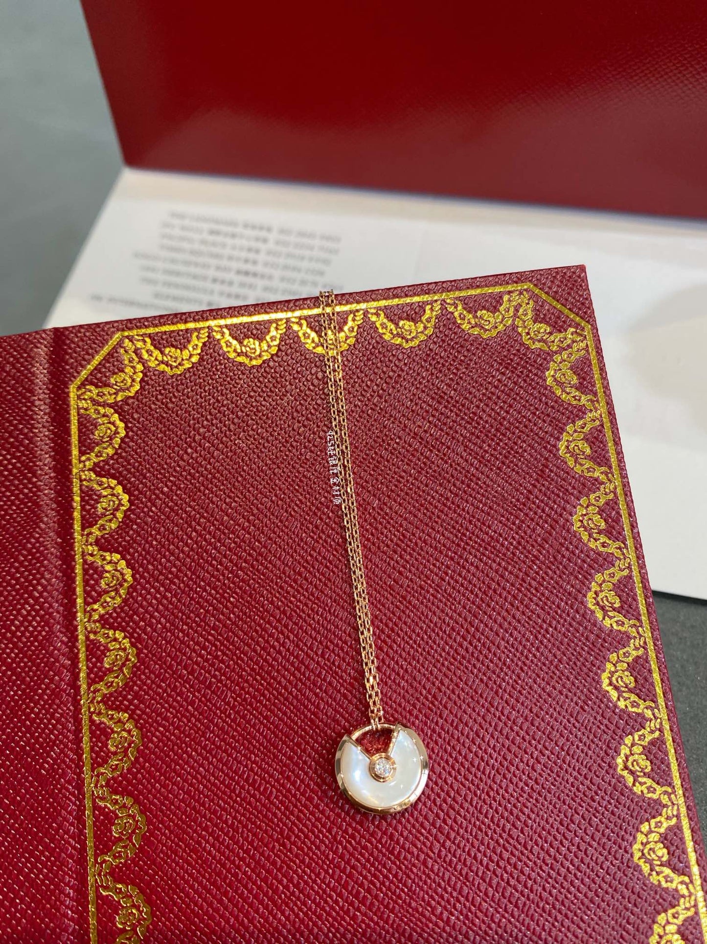 [Ornora Jewelry]AMULETTE ROSE GOLD MOP NECKLACE