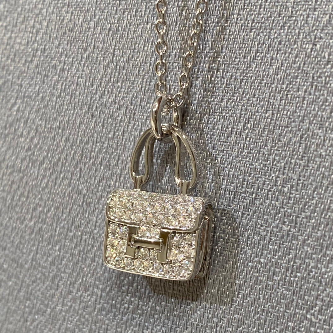 [Ornora Jewelry]CONSTANCE PEDANT DIAMOND NECKLACE
