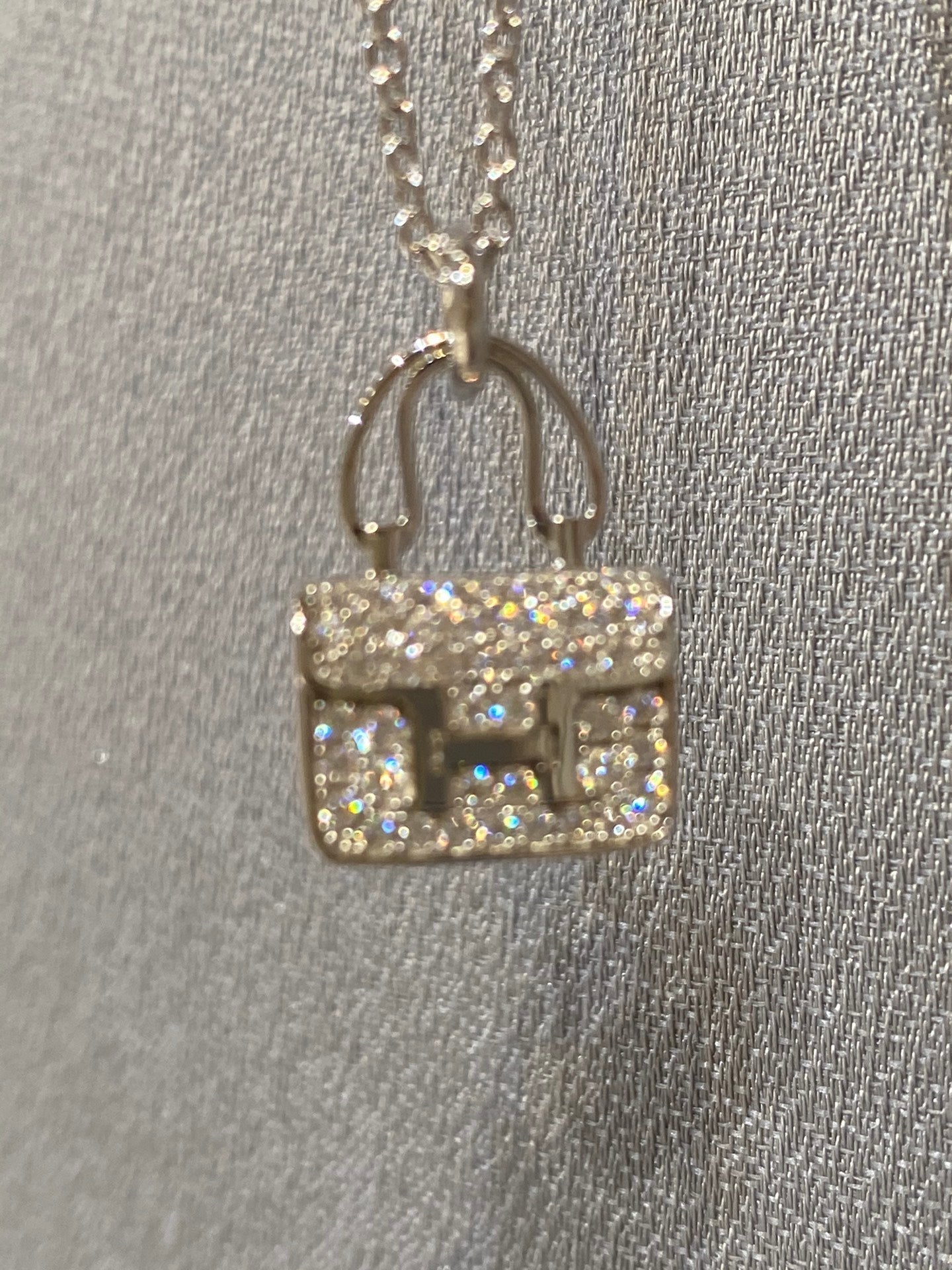 [Ornora Jewelry]CONSTANCE PEDANT DIAMOND NECKLACE