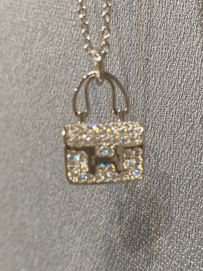 [Ornora Jewelry]CONSTANCE PEDANT DIAMOND NECKLACE
