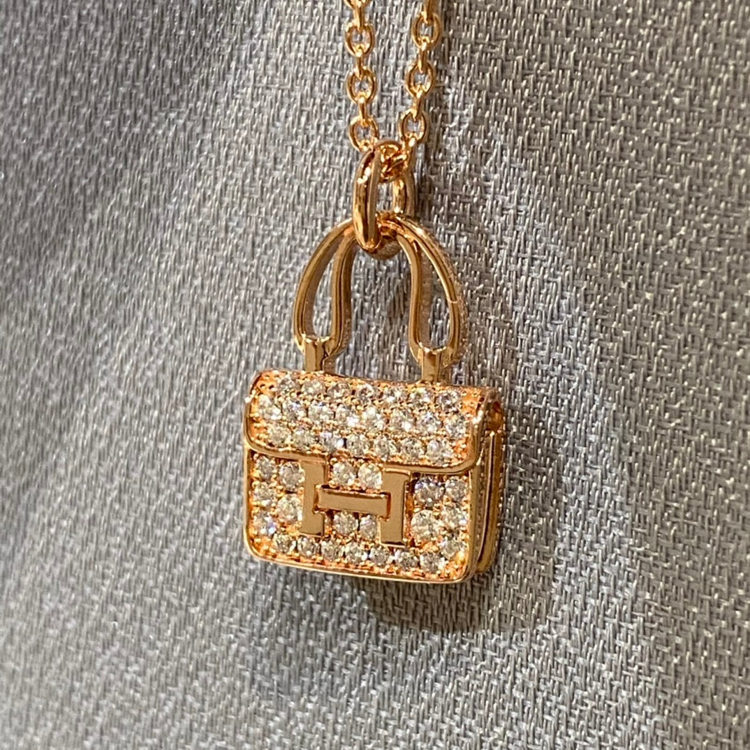 [Ornora Jewelry]CONSTANCE PEDANT DIAMOND NECKLACE