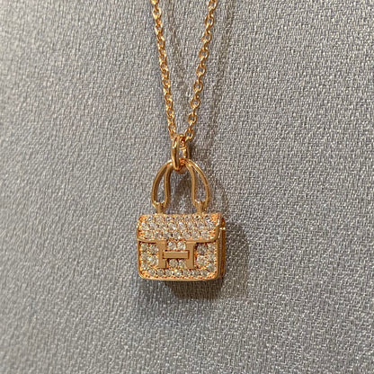[Ornora Jewelry]CONSTANCE PEDANT DIAMOND NECKLACE