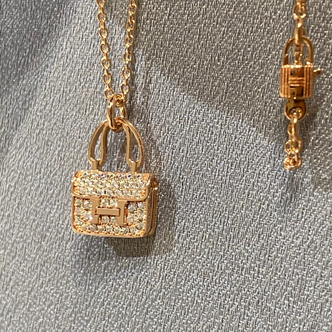 [Ornora Jewelry]CONSTANCE PEDANT DIAMOND NECKLACE