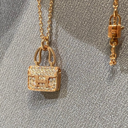 [Ornora Jewelry]CONSTANCE PEDANT DIAMOND NECKLACE